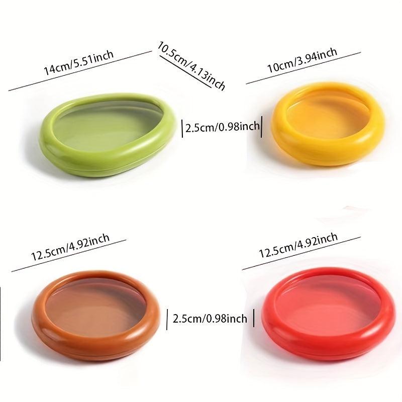 4pcs Avocado Preservation Box with Lids Food Crisper Fruit Keeper