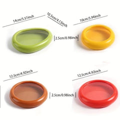 4pcs Avocado Preservation Box with Lids Food Crisper Fruit Keeper