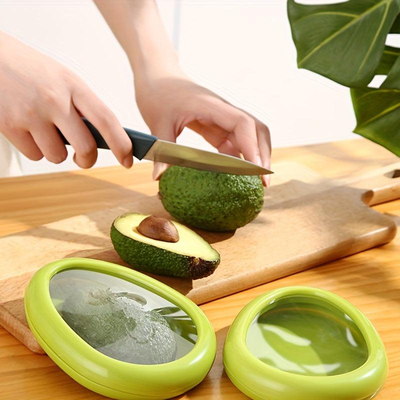 4pcs Avocado Preservation Box with Lids Food Crisper Fruit Keeper