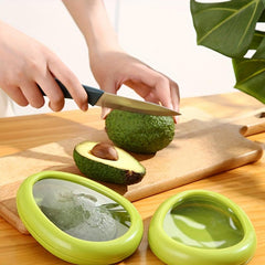 4pcs Avocado Preservation Box with Lids Food Crisper Fruit Keeper
