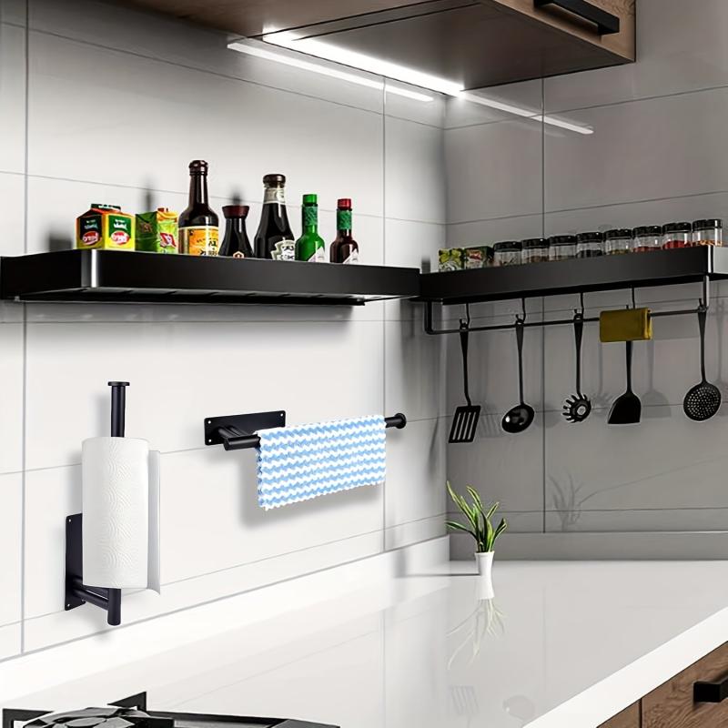 Stainless Steel Paper Towel Holder, Self Adhesive or Drilling
