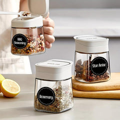 216pcs Round 3.81cm Spice Jar Labels Preprinted & Blank Chalkboard Stickers