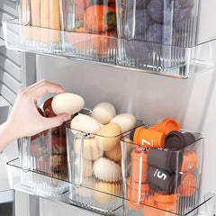 1pc PET Refrigerator Side Storage Box Organizer for Kitchen Food Storage