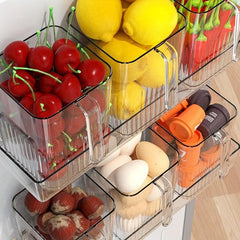 1pc PET Refrigerator Side Storage Box Organizer for Kitchen Food Storage