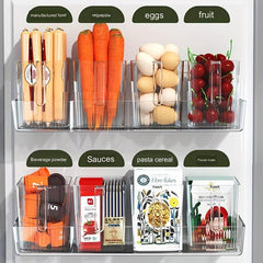 1pc PET Refrigerator Side Storage Box Organizer for Kitchen Food Storage