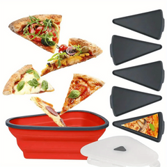 Silicone Pizza Storage Container, Set of 5 Trays