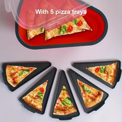 Silicone Pizza Storage Container, Set of 5 Trays