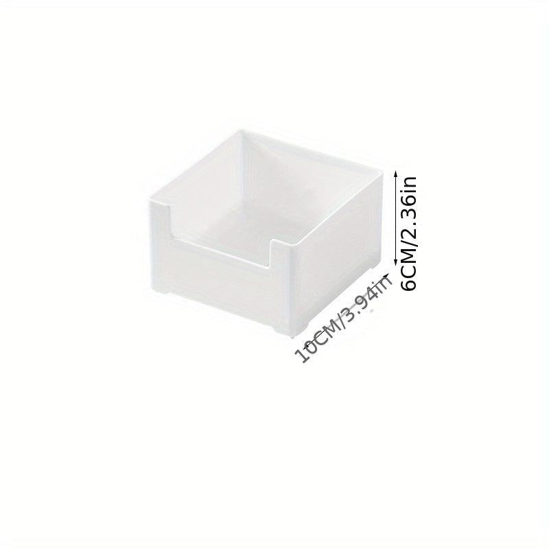 Desktop Drawer Divider Storage Box Kitchen Rectangular Plastic Small Box