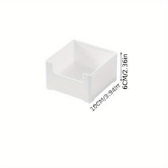 Desktop Drawer Divider Storage Box Kitchen Rectangular Plastic Small Box