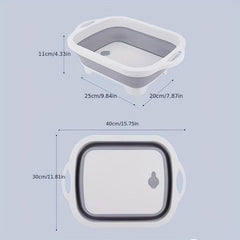Multifunctional Cutting Board & Draining Basket for Kitchen