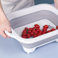 Multifunctional Cutting Board & Draining Basket for Kitchen