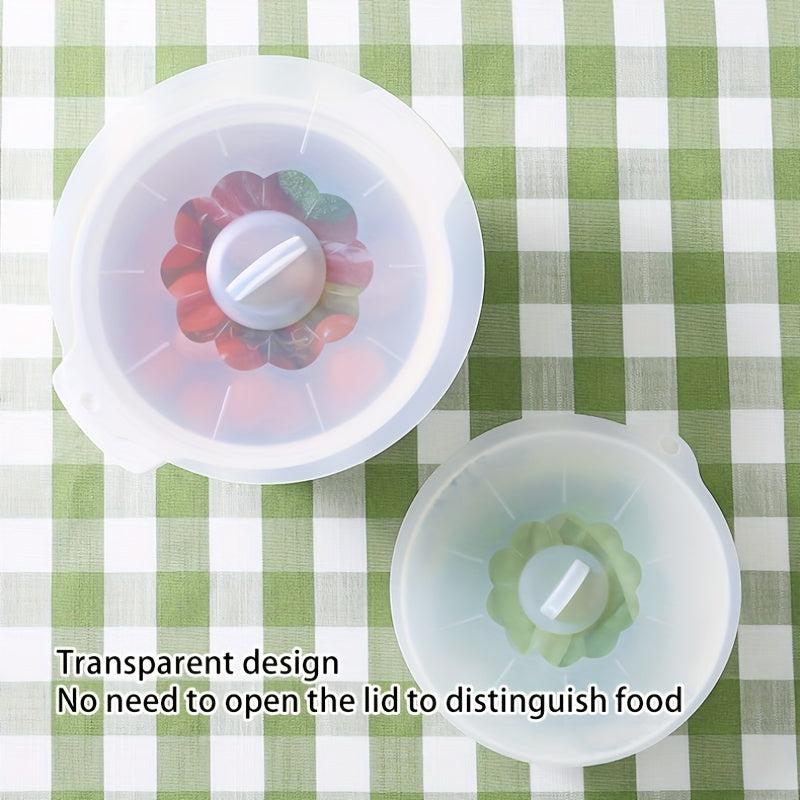 5pcs Silicone Pot Lid Set Microwave Oven Preservation Lid