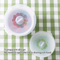 5pcs Silicone Pot Lid Set Microwave Oven Preservation Lid