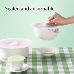 5pcs Silicone Pot Lid Set Microwave Oven Preservation Lid