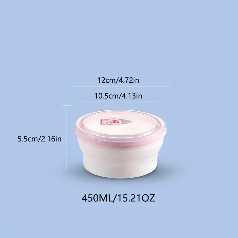 BPA Resin Collapsible Food Storage Container with Snap Top Lids