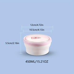BPA Resin Collapsible Food Storage Container with Snap Top Lids