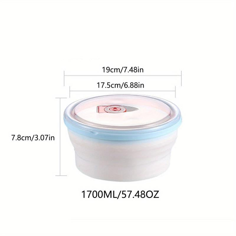BPA Resin Collapsible Food Storage Container with Snap Top Lids