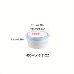 BPA Resin Collapsible Food Storage Container with Snap Top Lids