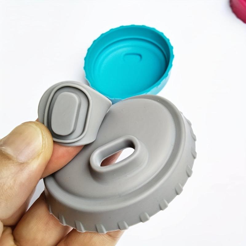 6pcs Mixed Silicone Can Lid Cup Covers for Drinks Beer Soda Bottle Caps