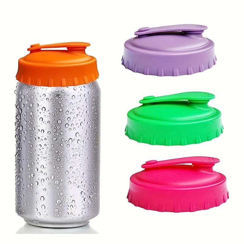 6pcs Mixed Silicone Can Lid Cup Covers for Drinks Beer Soda Bottle Caps