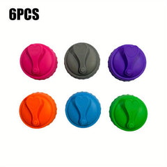 6pcs Mixed Silicone Can Lid Cup Covers for Drinks Beer Soda Bottle Caps