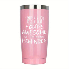 Inspirational Quotes Tumbler 20oz Vacuum Water Bottle Reminder Water Cups Summer