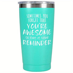 Inspirational Quotes Tumbler 20oz Vacuum Water Bottle Reminder Water Cups Summer