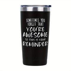 Inspirational Quotes Tumbler 20oz Vacuum Water Bottle Reminder Water Cups Summer