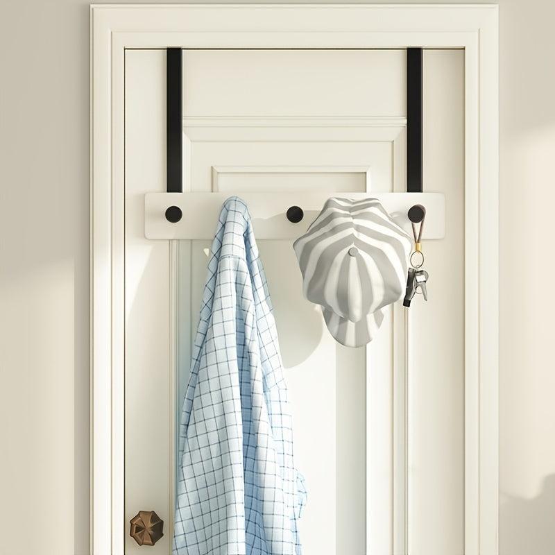 Wood Wall Hat Hook Over Door Hanging Storage Rack Coat Clothes Drying Hanger