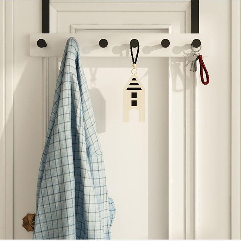 Wood Wall Hat Hook Over Door Hanging Storage Rack Coat Clothes Drying Hanger
