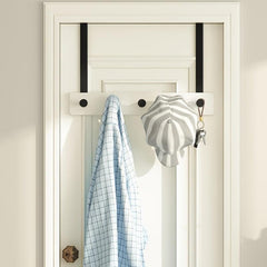 Wood Wall Hat Hook Over Door Hanging Storage Rack Coat Clothes Drying Hanger