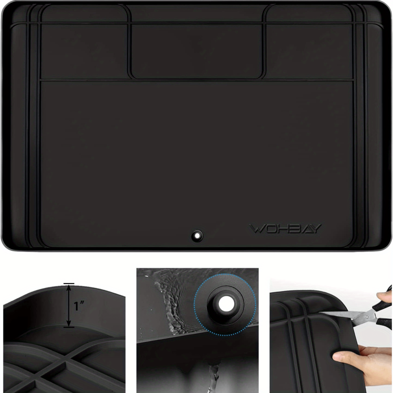 Waterproof Under Sink Mat 34 X 22 Kitchen Bathroom Drip Tray