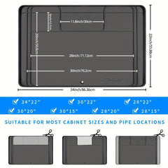 Waterproof Under Sink Mat 34 X 22 Kitchen Bathroom Drip Tray