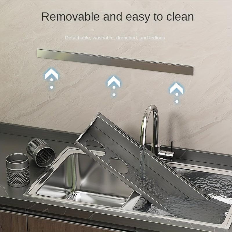 Farmhouse Kitchen Rack with Towel Rod Organizer