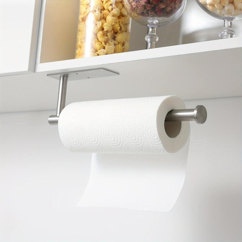 Hanging Paper Towel Holder Under Shelf Storage