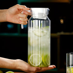 Clear Plastic Pitcher With Handle Juice Containers Acrylic Kettle