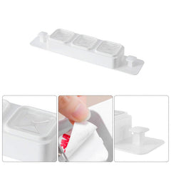 Adhesive Tea Towel Holder 3 Holes Bathroom Towel Hooks Self Adhesive