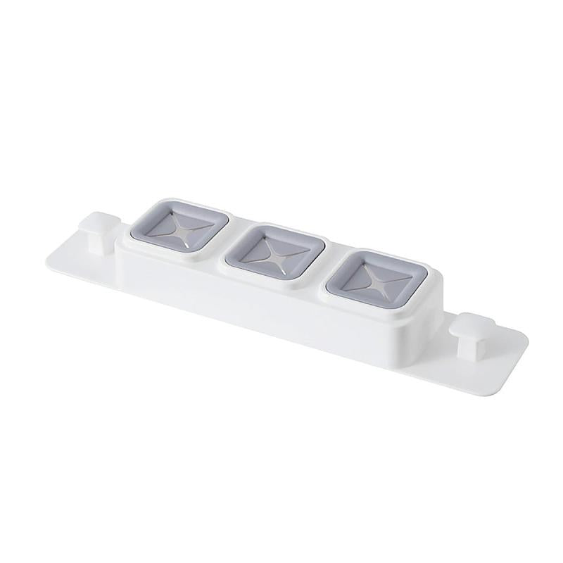 Adhesive Tea Towel Holder 3 Holes Bathroom Towel Hooks Self Adhesive