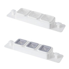 Adhesive Tea Towel Holder 3 Holes Bathroom Towel Hooks Self Adhesive