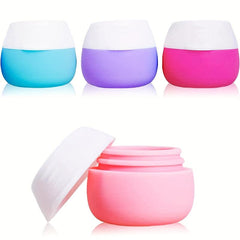 Leak Proof Silicone Travel Containers for Toiletries and Cosmetics