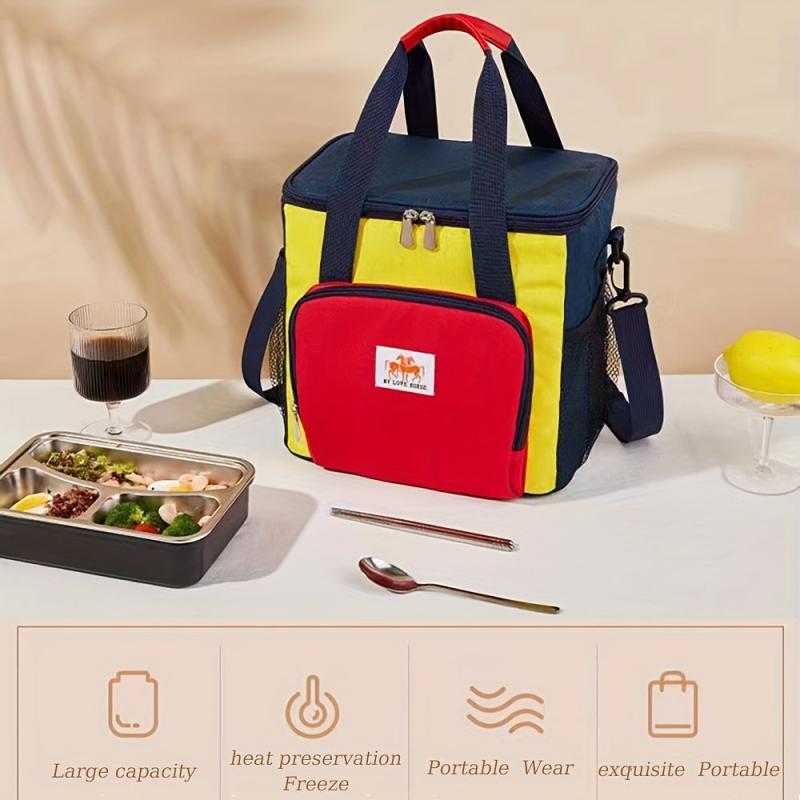 Large Insulated Lunch Bag Soft Cooler for Teens & Workers - Back to School