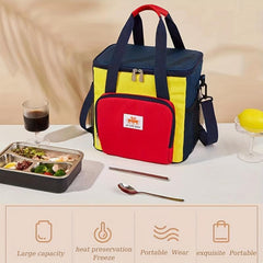 Large Insulated Lunch Bag Soft Cooler for Teens & Workers - Back to School