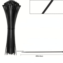 100pcs Heavy Duty Cable Tie Wraps 20 Plastic Wire Ties Self Locking Nylon