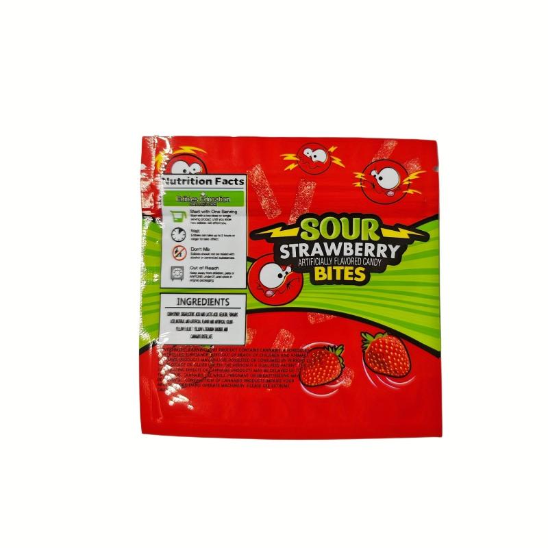 10 Red Resealable Plastic Bags for Snacks - Reusable Pack