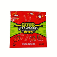 10 Red Resealable Plastic Bags for Snacks - Reusable Pack