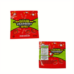 10 Red Resealable Plastic Bags for Snacks - Reusable Pack