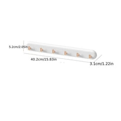 6-Hook Wall Mounted Towel Rack Jewelry Storage