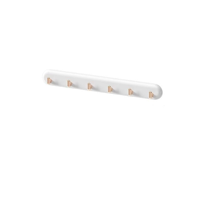 6-Hook Wall Mounted Towel Rack Jewelry Storage