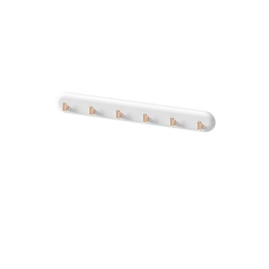 6-Hook Wall Mounted Towel Rack Jewelry Storage