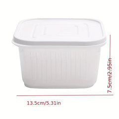 3pcs Fresh-keeping Refrigerator Storage Box with Lid